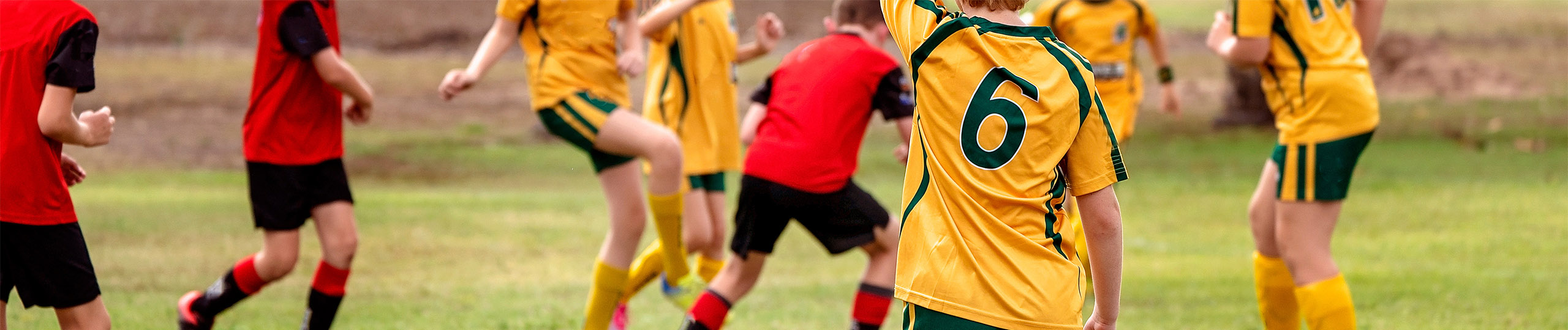 Kids playing soccer