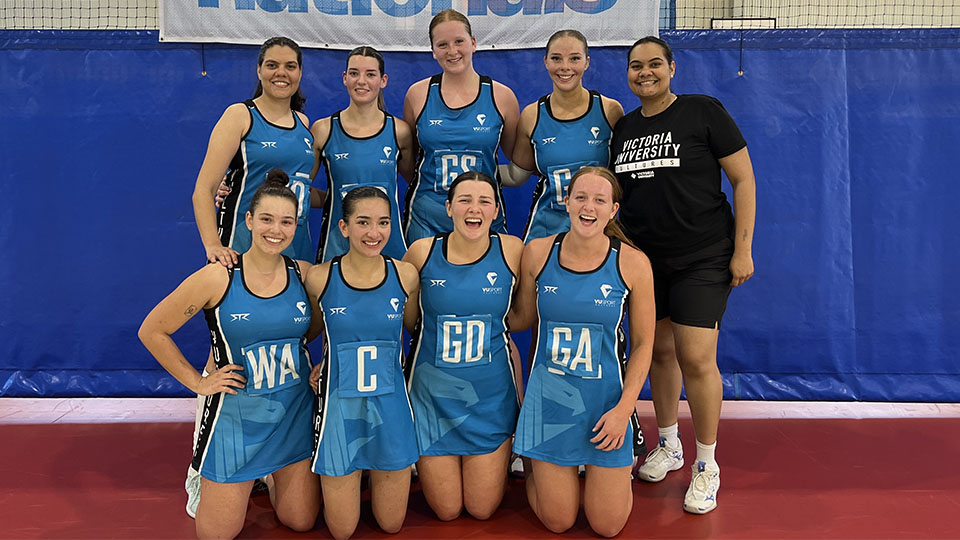 VU women's Unisport netball team 