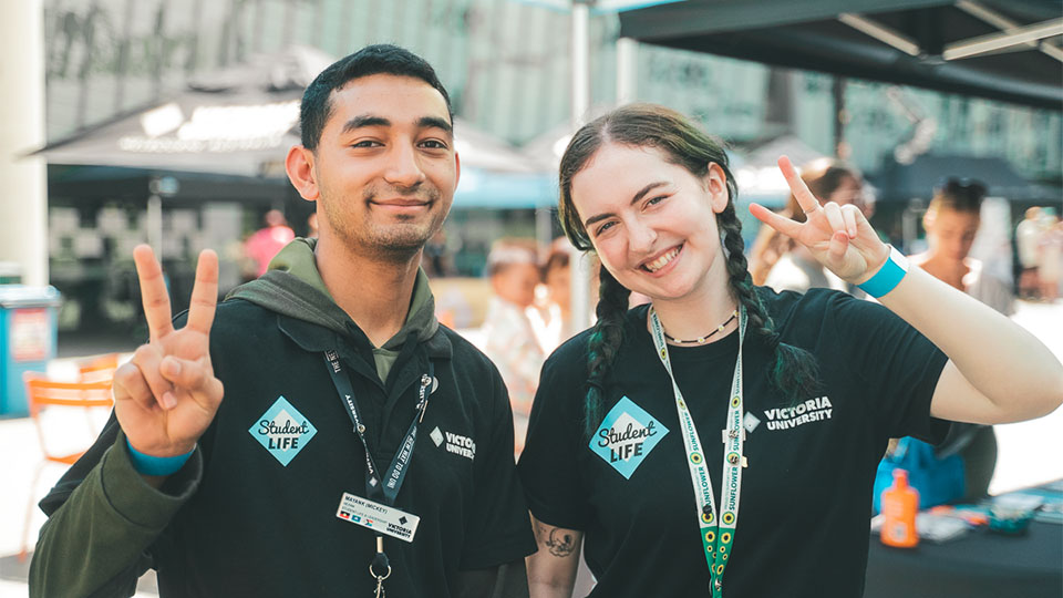 Mickey and Ashlie from Student Life.