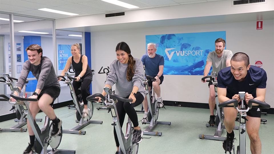 Spin class at Footscray Park Fitness & Aquatic Centre