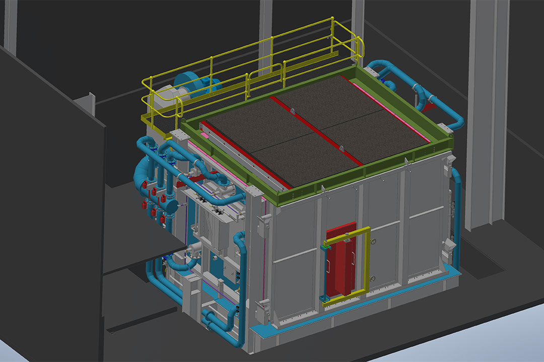 Unloaded flat panel test graphic