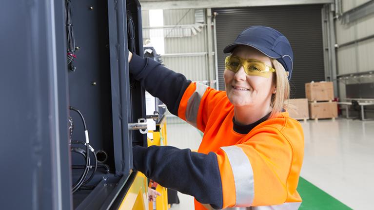 Female rail worker