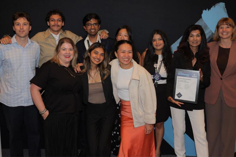 VU careers hub team celebrate their recognition