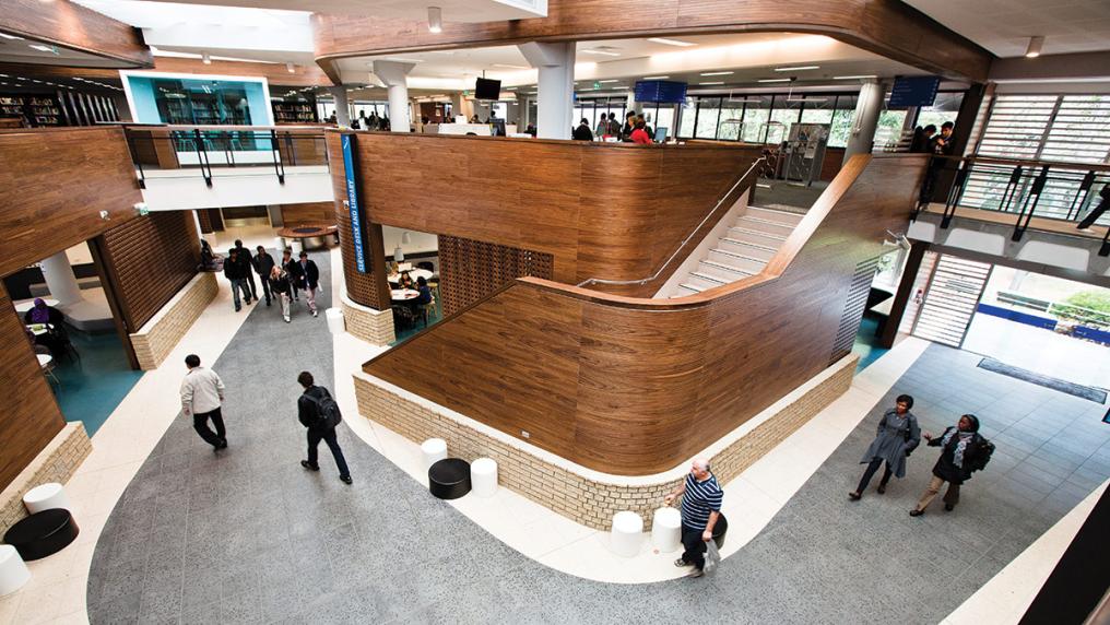 Inside Footscray Nicholson campus.