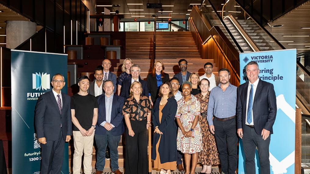 Group of people at VU and Futurity partnership launch